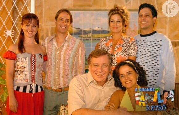 Guta Stresser e Pedro Cardoso na temporada de 2005 do seriado 'A Grande Família'
