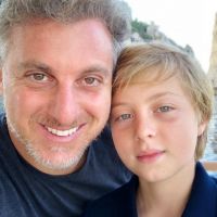 Luciano Huck e filho Benício se divertem ao notar 'semelhança': 'Cara do papai'