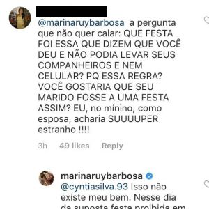 Marina Ruy Barbosa nega festa proibida