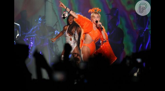 Miley Cyrus já havia se apresentado em São Paulo, na última sexta-feira, 26 de setembro de 2014