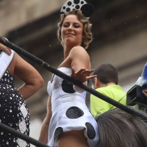 Paolla Oliveira, Emanuelle Araújo, Maria Rita e Leandra Leal no bloco Cordão do Bola Preta, no centro do Rio de Janeiro, na manhã deste sábado, 2 de março de 2019