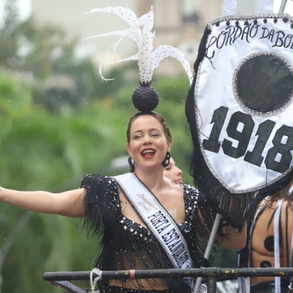 Paolla Oliveira, Emanuelle Araújo, Maria Rita e Leandra Leal no bloco Cordão do Bola Preta, no centro do Rio de Janeiro, na manhã deste sábado, 2 de março de 2019