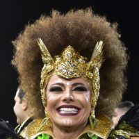 Viviane Araujo festeja 1º título da Mancha Verde no carnaval de SP: 'Guerreira!'