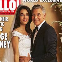 Amal Alamuddin usa vestido Oscar de la Renta em casamento com George Clooney
