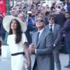 George Clooney e Amal Alamuddin também se casaram no civil em Veneza, na Itália, na segunda-feira, 29 de setembro de 2014