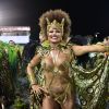 Viviane Araujo é rainha de bateria da Manche Verde, escola campeã do Carnaval de São Paulo de 2019. Ela usou um cabelo black power e uma fantasia que representava a princesa africana Aqualtune. A escola desfila nesta sexta-feira, 08 de março de 2019