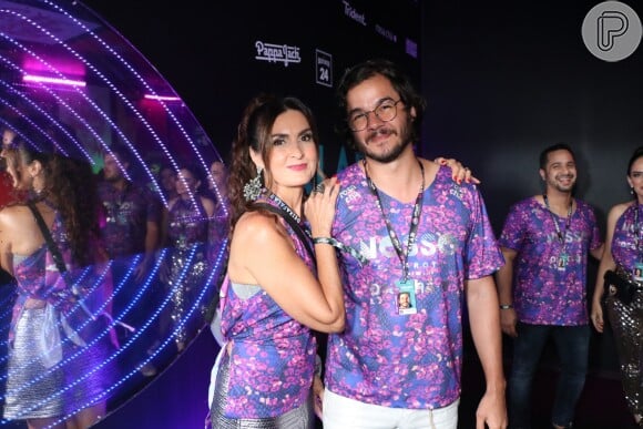 Fátima Bernardes posou com o namorado, Túlio Gadêlha, na noite deste sábado, 9 de março de 2019