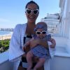 Sabrina Sato e a filha, Zoe, usaram óculos de sol combinando em foto na web