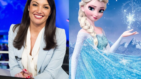 Patricia Poeta é apelidada de Princesa Elsa, de 'Frozen', na Globo. Entenda