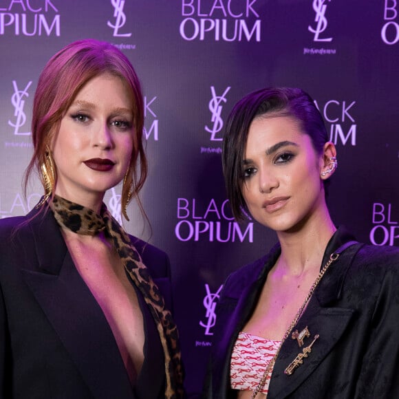 Marina Ruy Barbosa também se encontrou com Manu Gavassi em evento da grife Yves Saint Laurent