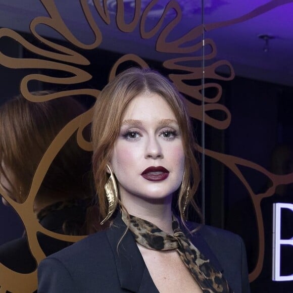 Marina Ruy Barbosa arrasou no look em evento da Yves Saint Laurent, na noite desta quarta-feira, 10 de abril de 2019, em São Paulo