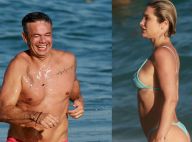 Flávia Alessandra e Otaviano Costa curtem praia com a filha, Olívia. Veja fotos!