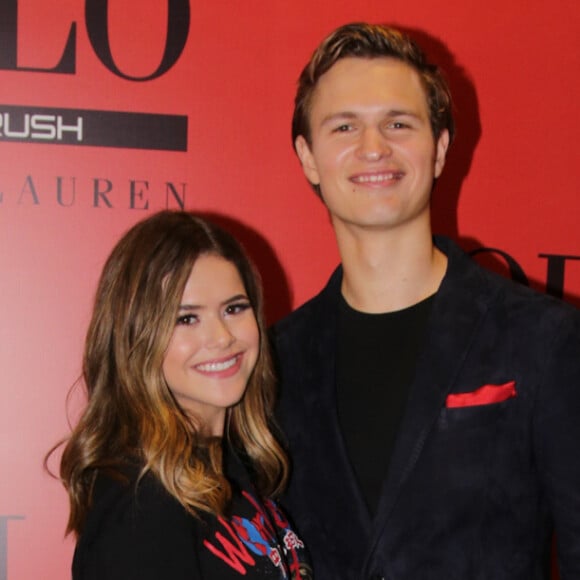 Maisa Silva tietou o ator americano Ansel Elgort em lançamento de perfume