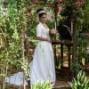 O vestido de noiva de Thais Fersoza em 'Escrava Mãe' tinha decote em U