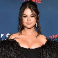 Vestido-camisola, plumas e make nude: o look de Selena Gomez ao lançar filme