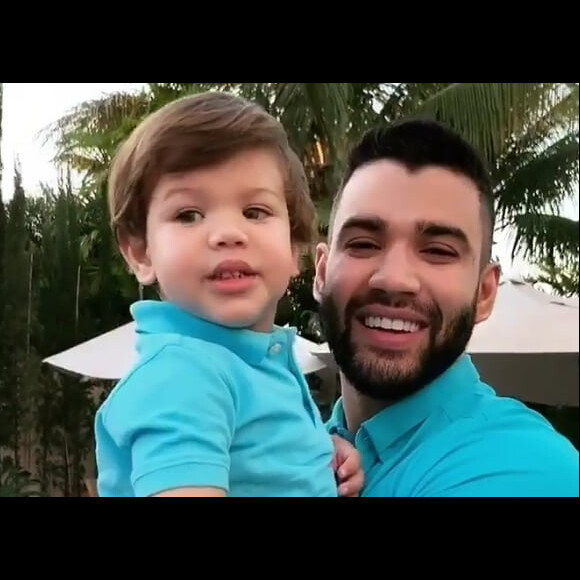 Gusttavo Lima surpreende em aniversário de dois anos do filho Gabriel