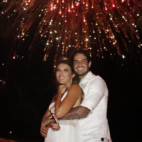 Alexandre Pato e Rebeca Abravanel já haviam se casado no civil