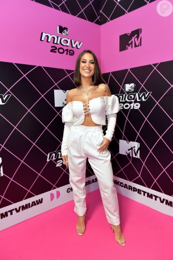 MTV Miaw: Bianca Andrade aka Boca Rosa também apostou no look branco