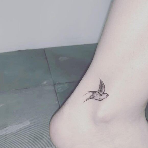 Maiara fez tatuagem em homenagem ao namorado, Fernando Zor