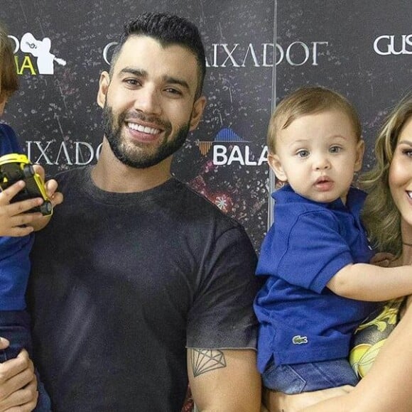 Gusttavo Lima e Andressa Suita são pais de Samuel e Gabriel