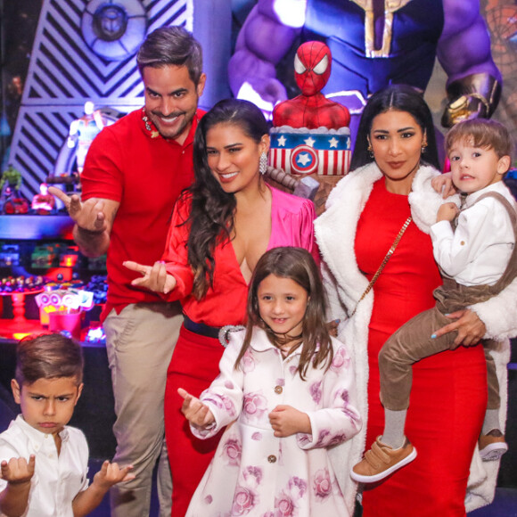 Festa de aniversário do filho de Simone, Henry, teve atraso de Simaria, irmã da cantora, e cachorrinho de presente para o aniversariante