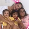Ivete Sangalo postou uma foto de sua infância neste sábado, 17 de agosto de 2019, e foi comparada aos filhos Marcelo, Marina e Helena