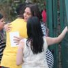 Ivete Sangalo recebeu o carinho de seus fãs e fez questão de parar para conversar com eles