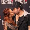 Maiara, dupla de Maraisa, trocou beijo com o namorado, Fernando Zor, no bastidor de show nesta quinta-feira, 29 de agosto de 2019