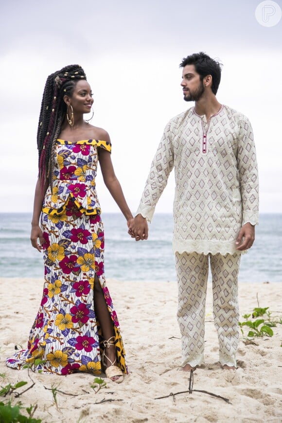 Bruno (Rodrigo Simas) também usará um traje tradicional africano na novela 'Órfãos da Terra'
