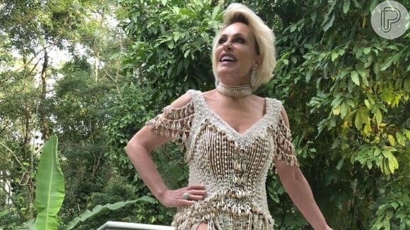 Ana Maria Braga usou vestido que estilista brasileira fez para Beyoncé nesta sexta-feira, 13 de setembro de 2019