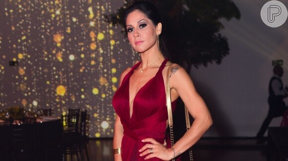 Mayra Cardi esteve em evento de beleza em São Paulo nesta quarta-feira, 25 de setembro de 2019