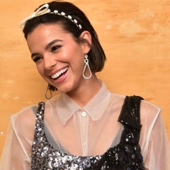 Bruna Marquezine se divertiu na festa de aniversário de Marina Moschen na noite de spabado, 12 de outubro de 2019