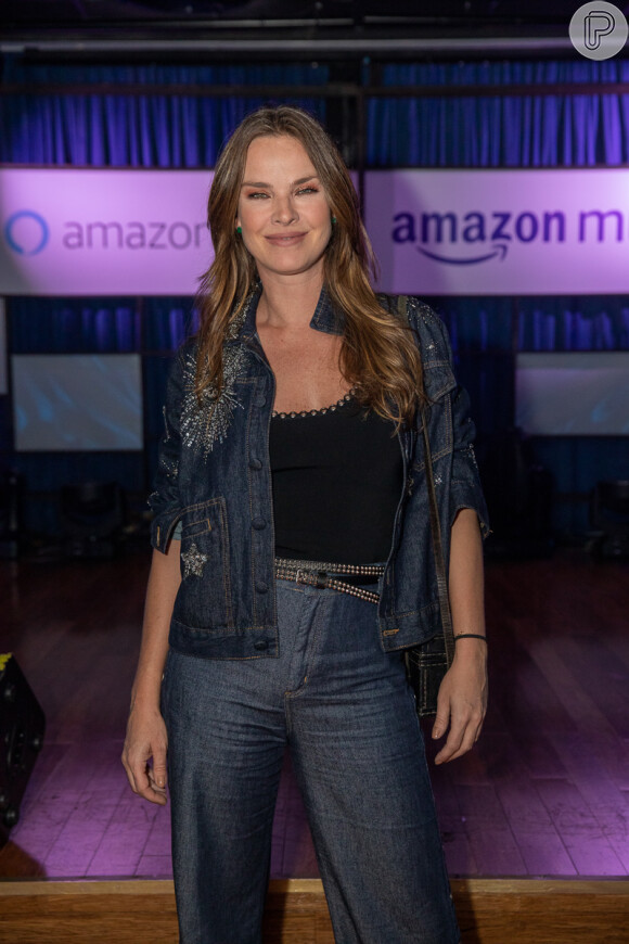 Letícia Birkheuer celebra o lançamento de Alexa e Amazon Music no Brasil, no Blue Note, em São Paulo, nesta terça-feira, 15 de outubro de 2019