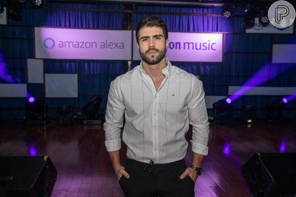 Juliano Laham celebra o lançamento de Alexa e Amazon Music no Brasil, no Blue Note, em São Paulo, nesta terça-feira, 15 de outubro de 2019
