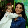 Débora Nascimento atribuiu à filha, Bella, de 1 ano, forças que encontrou para superar fim do casamento
