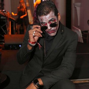 Marcello Melo Jr aposta em maquiagem artística para festa de Halloween neste sábado, dia 26 de outubro de 2019