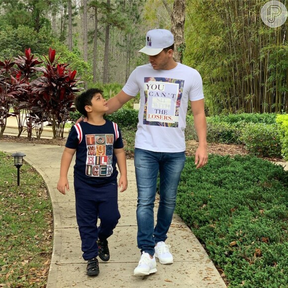 Wesley Safadão é pai de Yhudy, de 8 anos, fruto da relação com Mileide Mihaile