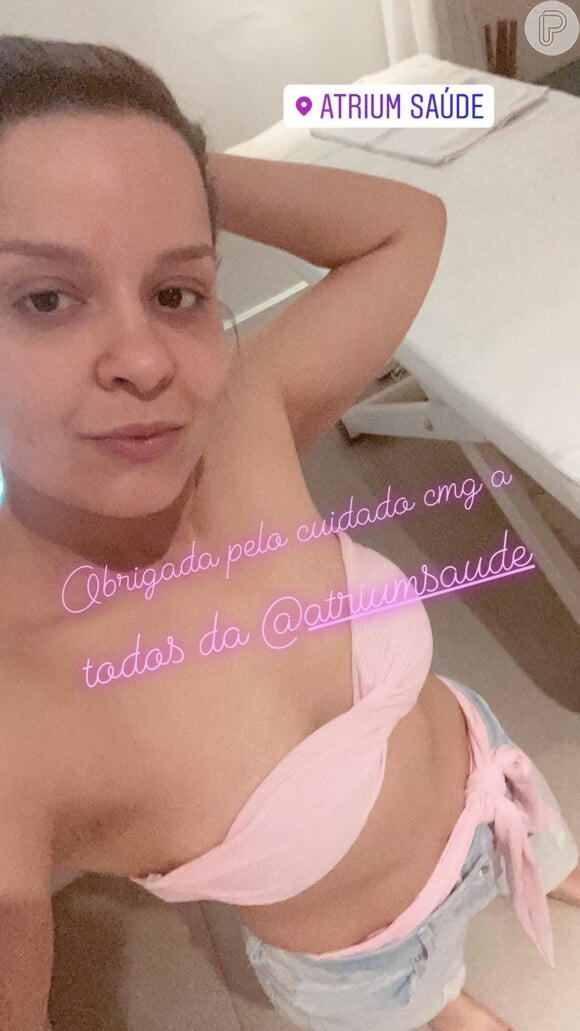 Maiara, da dupla com Maraisa, mostrou corpo magro em foto de biquíni