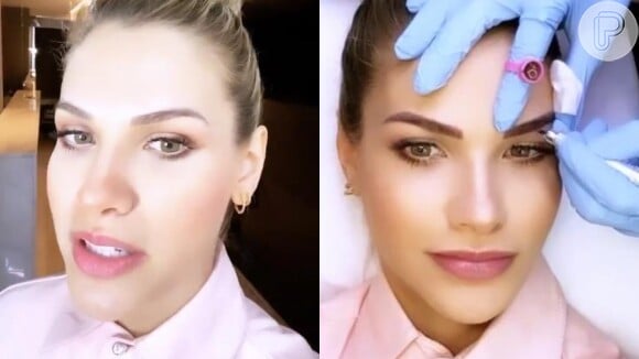 Veja foto de antes e depois de micropigmentação de Andressa Suita!
