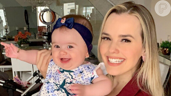 Thaeme Mariôto comemorou 7 meses da filha, Liz, nesta quarta-feira, 20 de novembro de 2019