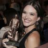 Juliana Paiva ganhou troféu Nelson Rodrigues em premiação realizada pela Ancec, no Teatro SESI, no Rio de Janeiro
