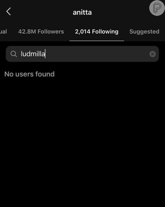 Anitta deixa de seguir Ludmilla no Instagram