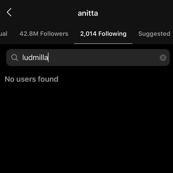 Anitta deixa de seguir Ludmilla no Instagram