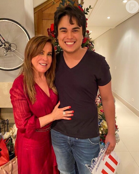 Zilu Godoi passou o Natal com o filho caçula, Igor Camargo
