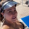 Zilu Godoi usou biquíni dado pela filha ao curtir piscina em Miami, nos EUA, nesta sexta-feira, 3 de janeiro de 2020