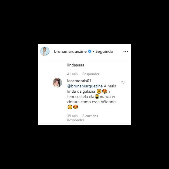 Internauta observa cintura fina de Bruna Marquezine