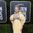  Cate Blanchett apostou no vestido amarelo plissado da grife  Mary Katrantzou para o "Globo de Ouro 2020"  