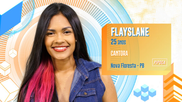 Flayslane é cantora sertaneja e está no grupo Pipoca do 'BBB20'