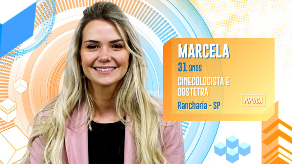 Marcela é ginecologista e obstetra e está no grupo Pipoca do 'BBB20'