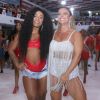 MC Rebecca caiu no samba em ensaio do Salgueiro com Viviane Araujo nesta quinta-feira, 23 de janeiro de 2020